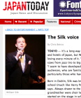 The Silk Voice Article on JAPAN TODAY News